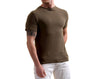 Luxury Touch Cotton Stretch T-Shirt Khaki Green T-3